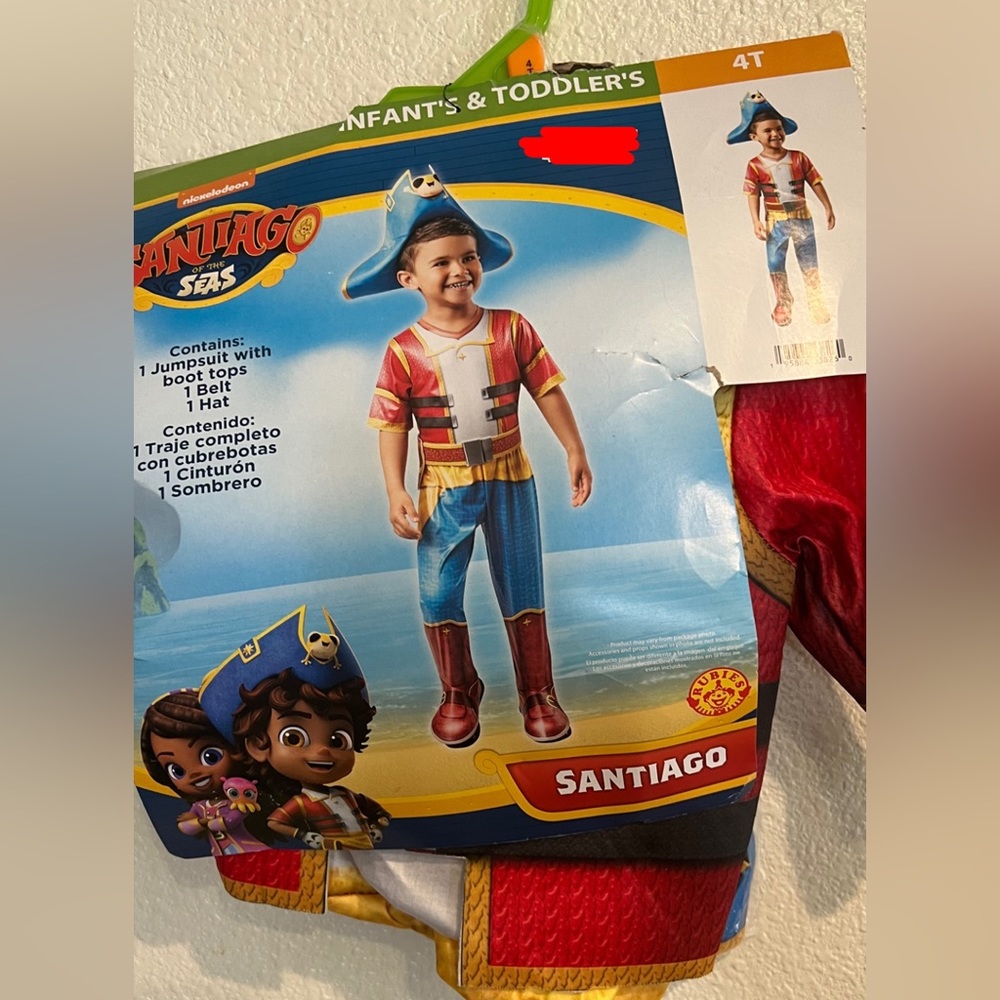 Santiago of the Seas Pirate Costume NEW Kids‎ Dress Up Play Halloween